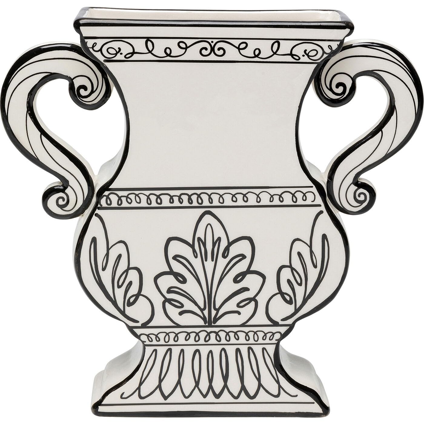 kare-design-vase-favola-schwarz-wei-24cm-amphorenform image 1