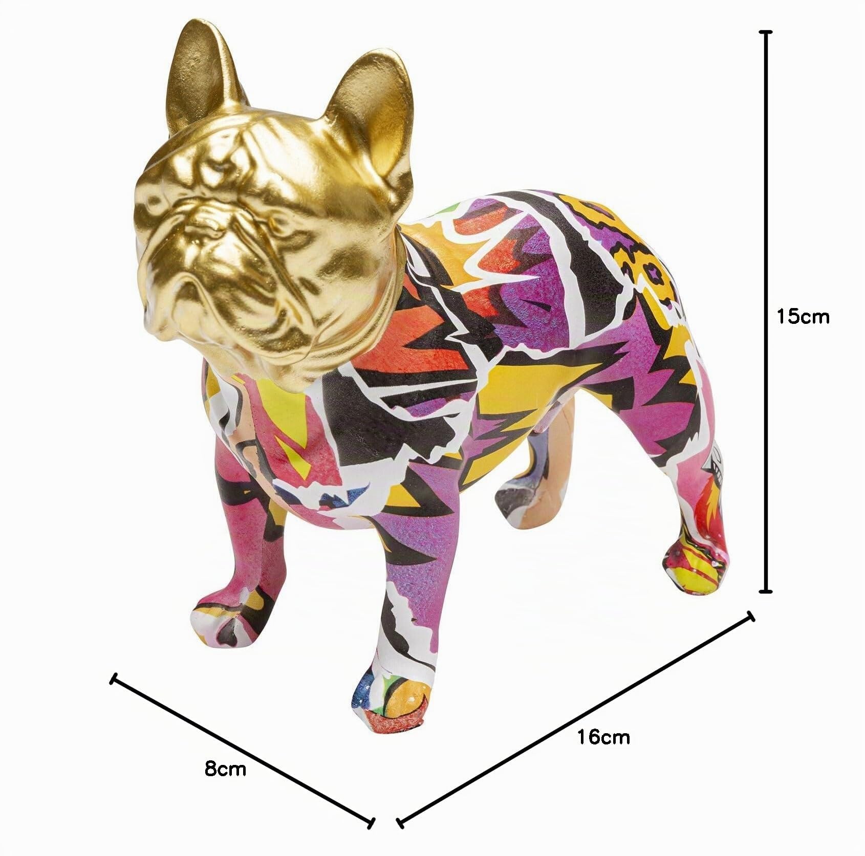 kare-design-deko-figur-graffiti-dog-mehrfarbig-handbemalter-hund-15x8x16-cm image 6