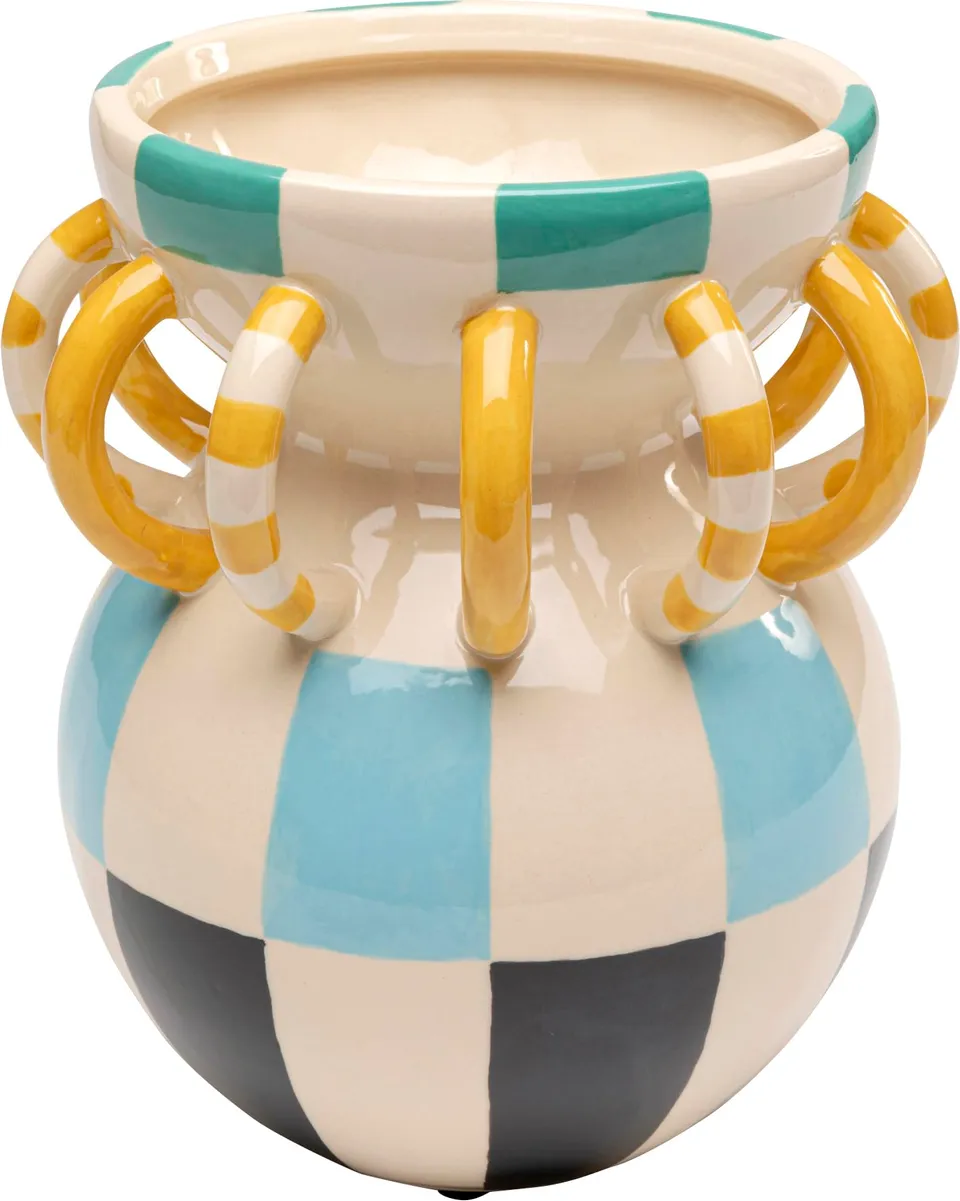 kare-design-deko-vase-harlequin-handle-mehrfarbig-24-cm-porzellan image 1