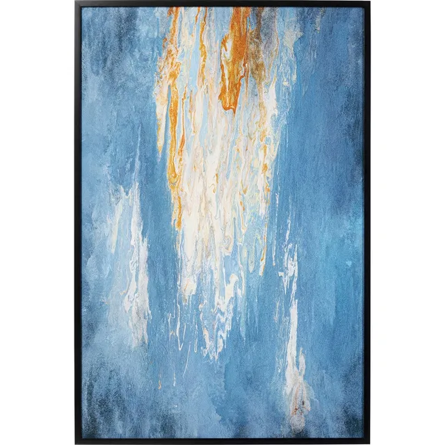 kare-design-wandbild-artistas-leinwandbild-blau-gerahmt-180x120-cm-abstrakt-mode image 1