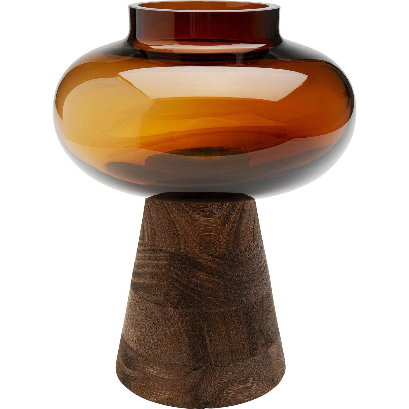 kare-design-vase-earthy-braun-21-cm-glas image 1