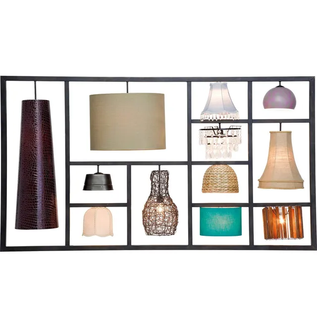 kare-design-parecchi-black-140-h-ngeleuchte-stoffschirm-schwarz-wei image 1