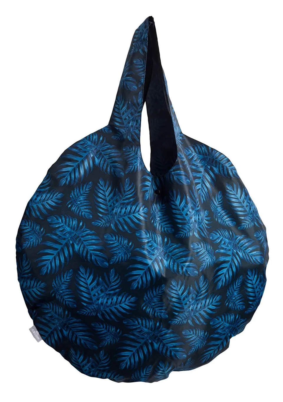 cedon-shopper-philodendron-blue-faltbare-einkaufstasche image 1