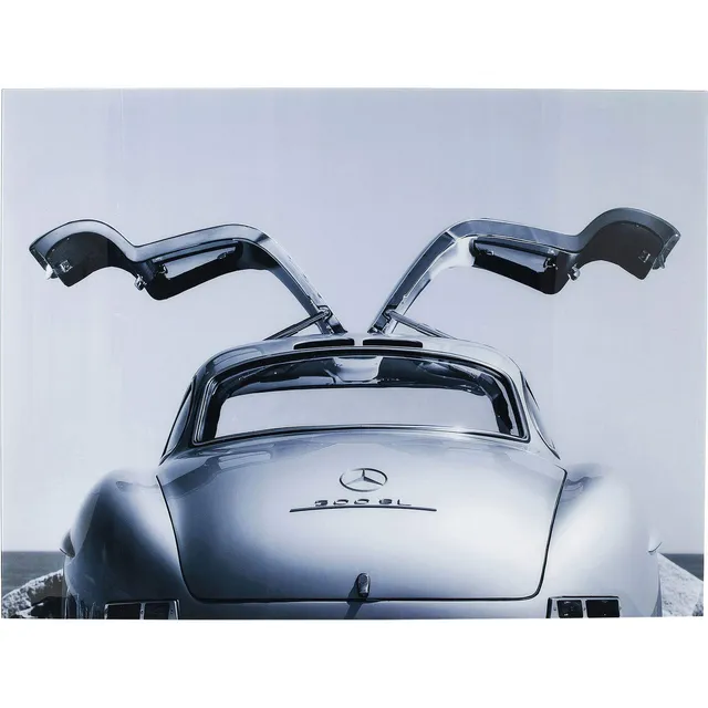 kare-design-oldtimer-glasbild-mehrfarbig-120x160cm-querformat image 1