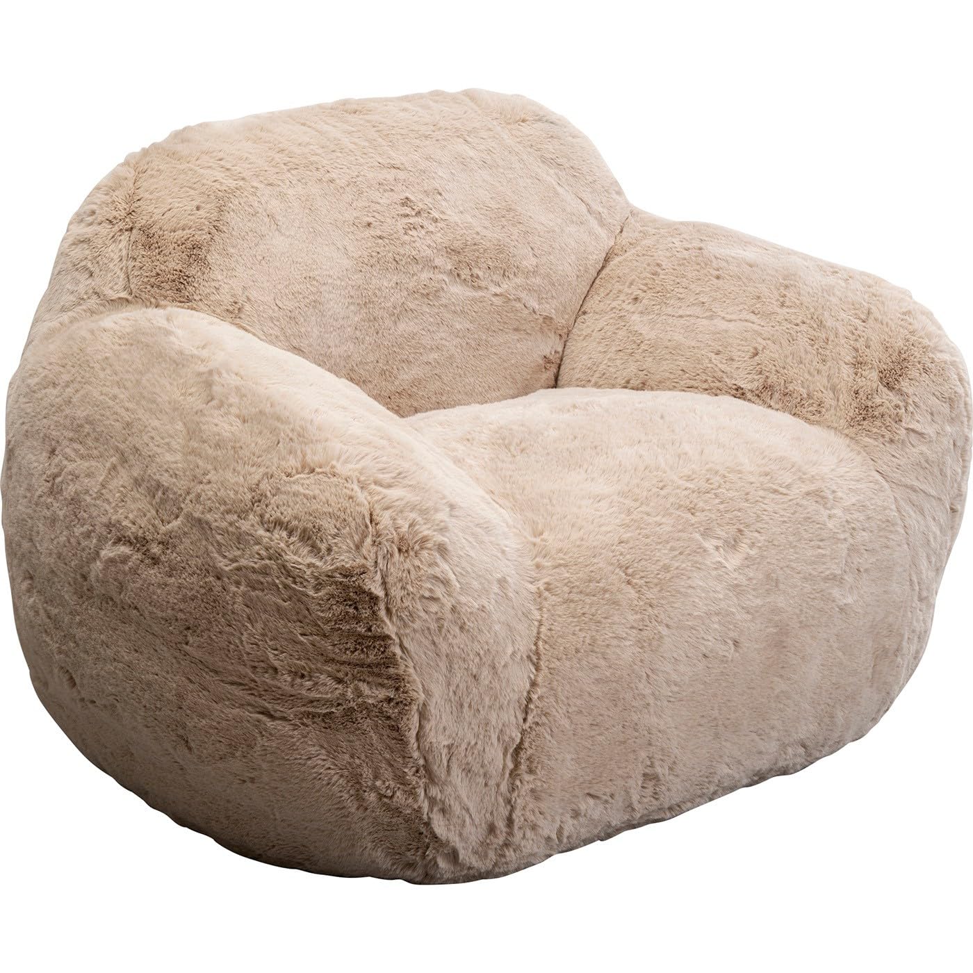kare-design-sessel-mika-beige-lounge-sessel-kunstfell-81x115x105-cm image 4