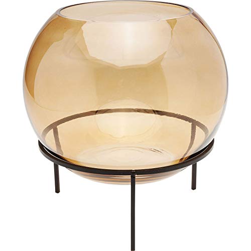 kare-design-vase-63952-braun-25-cm-kugelvase-aus-bernsteinglas-mit-metallgestell image 7