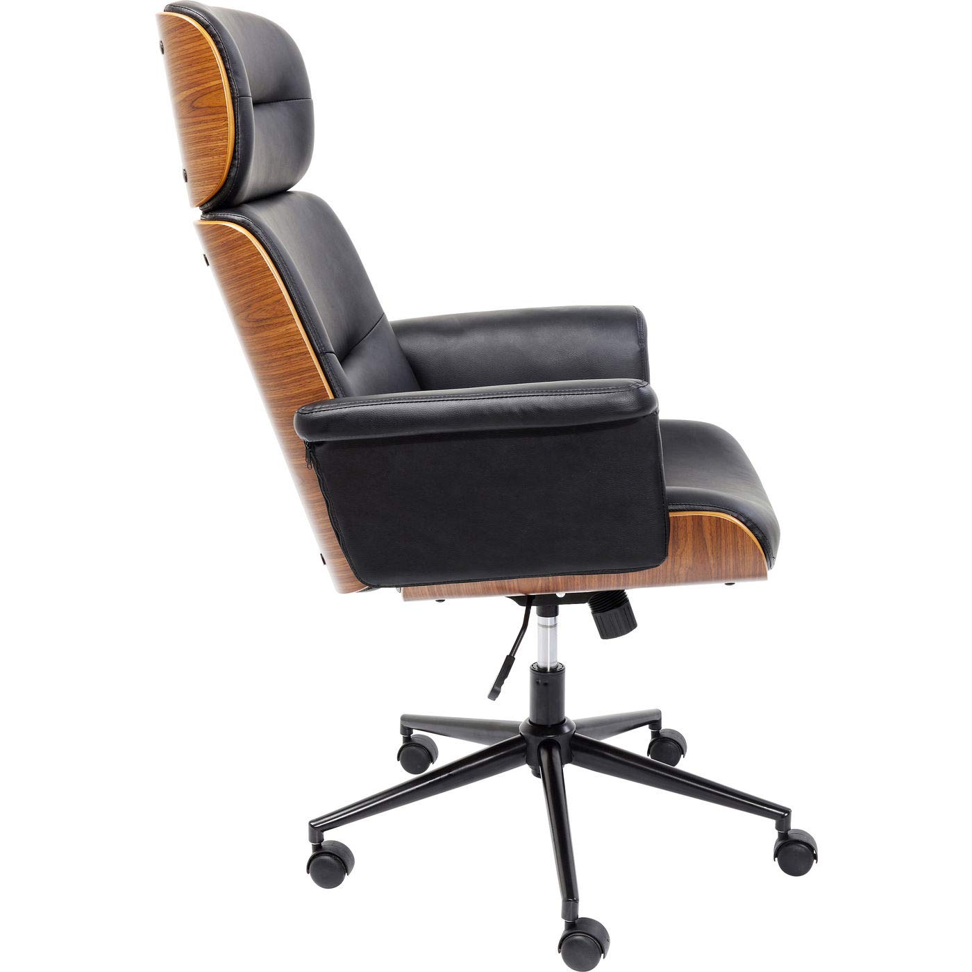 kare-design-b-rostuhl-drehstuhl-schwarz-119x73x76-cm-kunstleder-kippfunktion image 5