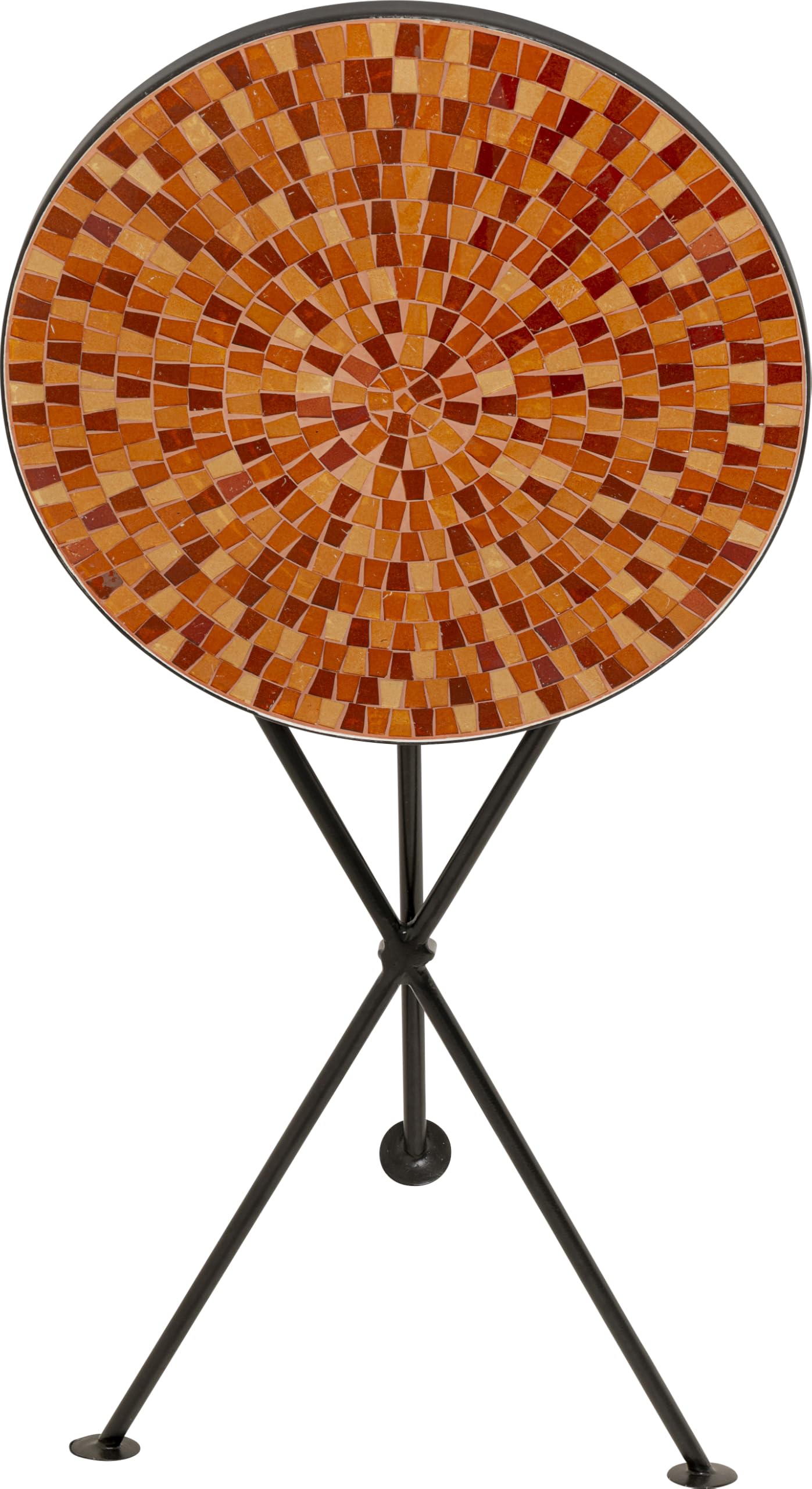 kare-design-beistelltisch-clack-mosaic-orange-35-cm-rund-klappbar image 5