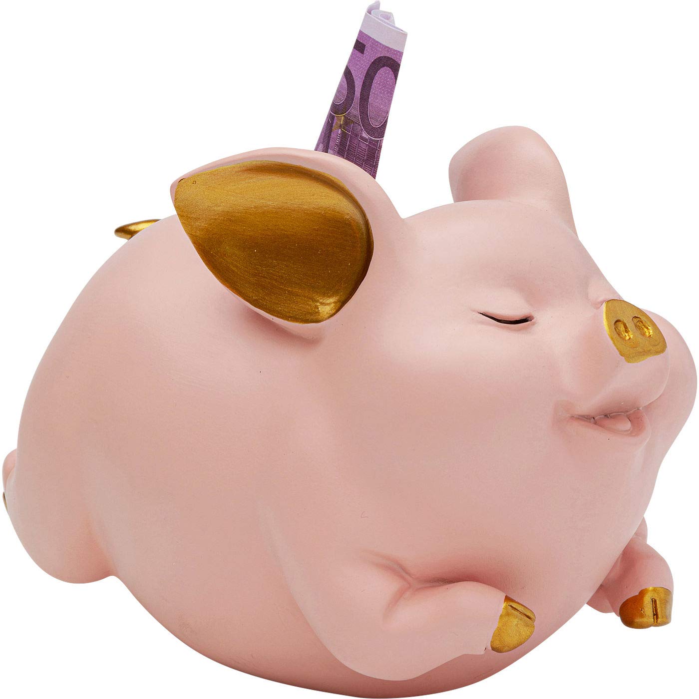kare-design-spardose-schwein-rosa-mit-goldohren-sparschwein-aus-keramik image 2