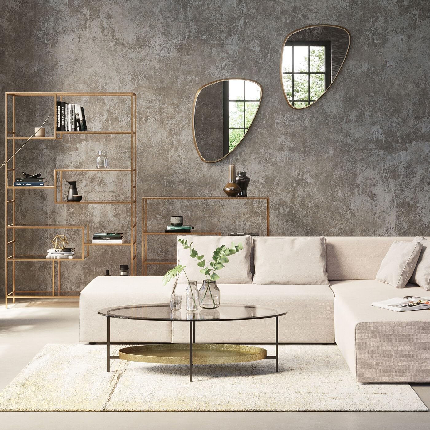 kare-design-spiegel-jetset-gold-wandspiegel-83x56x4-cm image 2