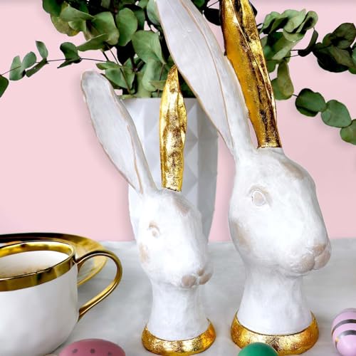 kare-design-bunny-deko-objekt-hase-wei-gold-30x12x11-cm image 7