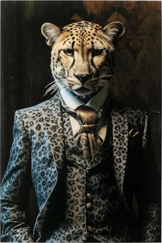 kare-design-mister-leo-glasbild-mehrfarbig-40x30-cm-esg-glas image 6