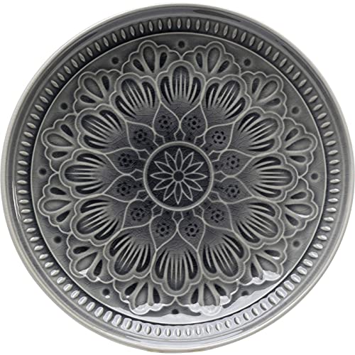 kare-design-teller-sicilia-mandala-grau-21-cm-keramik-steinzeug image 8