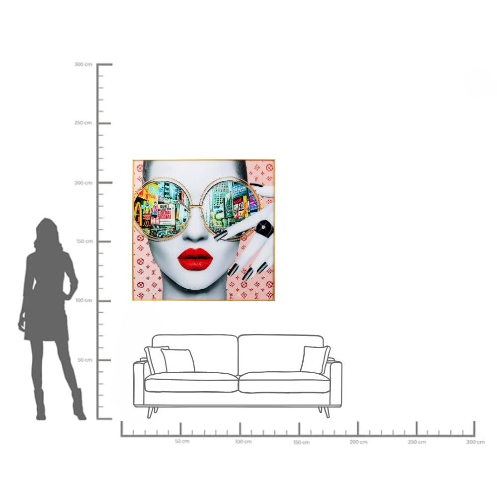 kare-design-wandbild-times-square-view-bunt-120x120-cm image 3