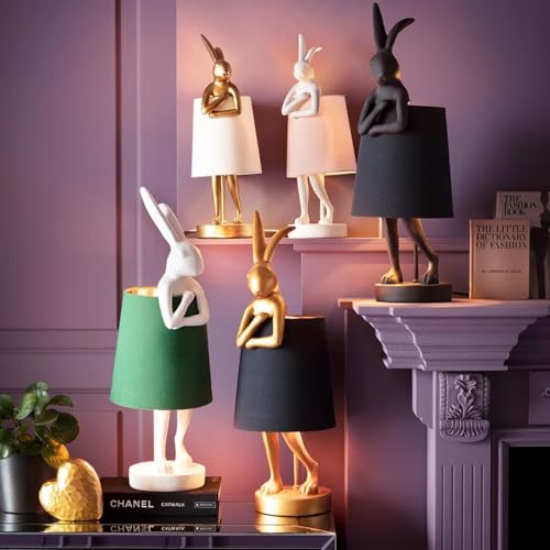 kare-design-tischlampe-animal-rabbit-matt-schwarz-50-cm image 7