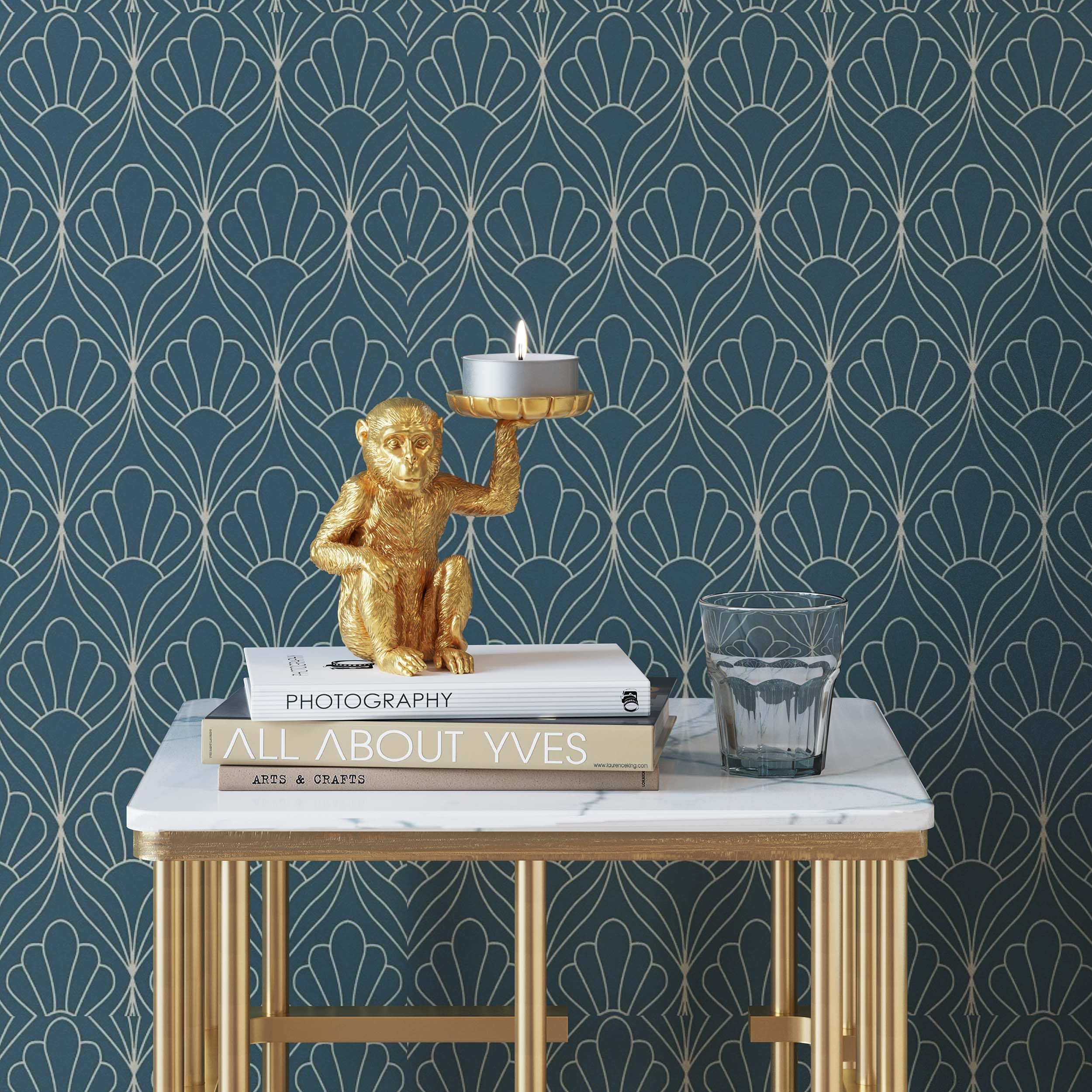 kare-design-monkey-teelichthalter-gold-deko-figur-affe-11x11x7-cm image 2