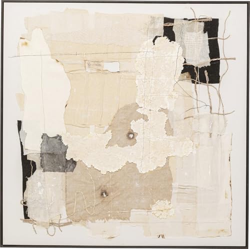 kare-design-leinwandbild-arty-collage-beige-120x120-cm image 8