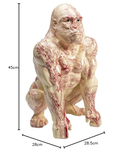 kare-design-deko-figur-watching-gorilla-tattoo-45-cm-creme-wei image 8