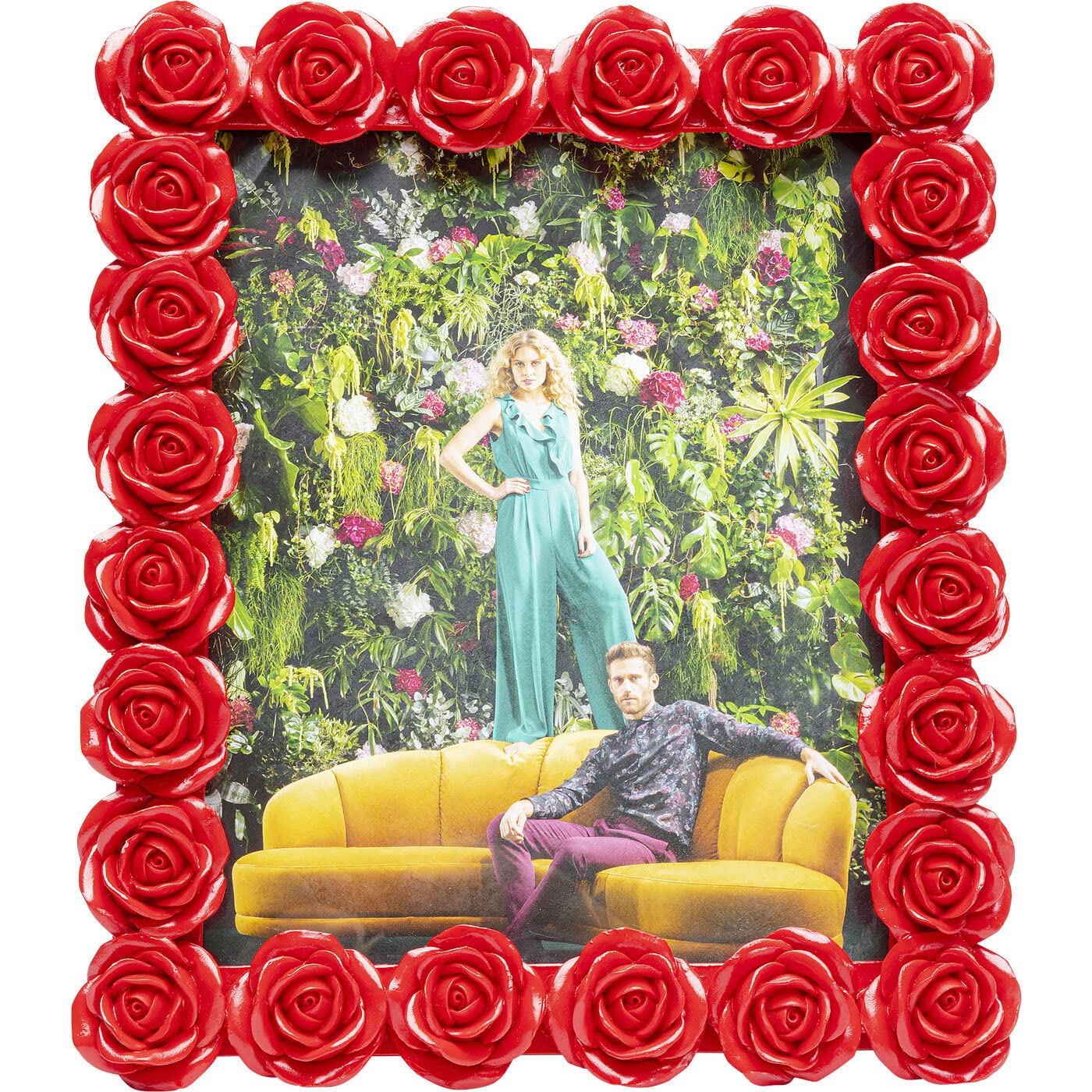 kare-design-bilderrahmen-romantic-rose-rot-26x31-cm image 1