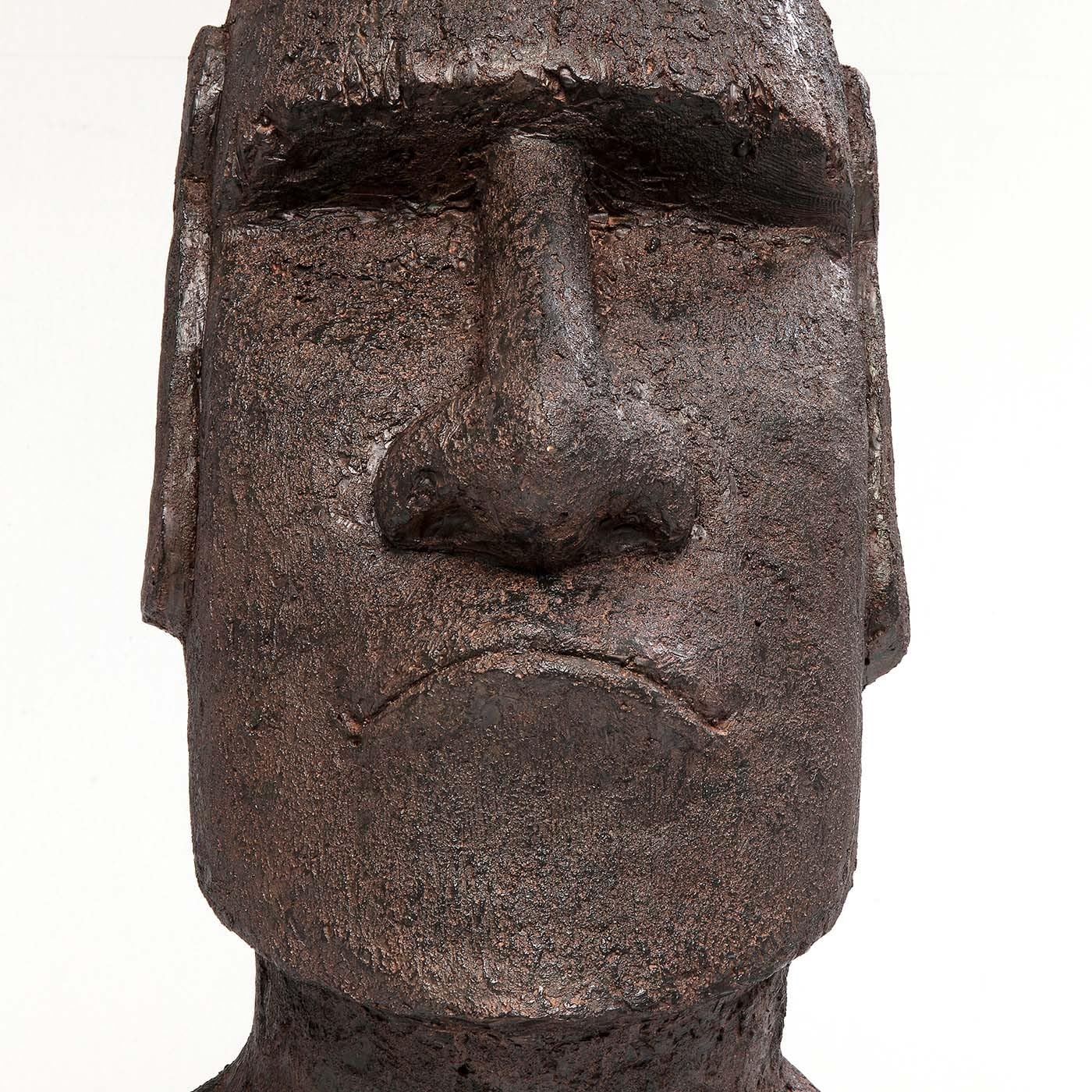 kare-design-deko-objekt-easter-island-grau-bodenfigur-skulptur-80x34x26-cm image 4