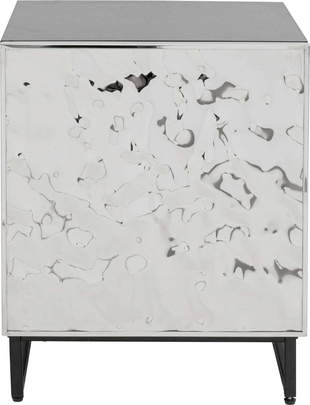 kare-design-carino-kommode-nachttisch-silber-schwarz-chrom-finish-50x40x39-cm-pu image 1