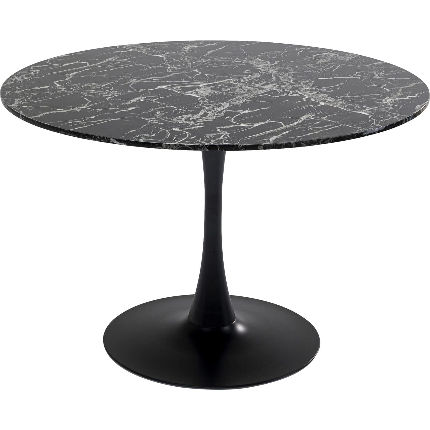kare-design-tisch-veneto-schwarz-rund-d110-cm-marmoroptik-73x110x110-cm image 1