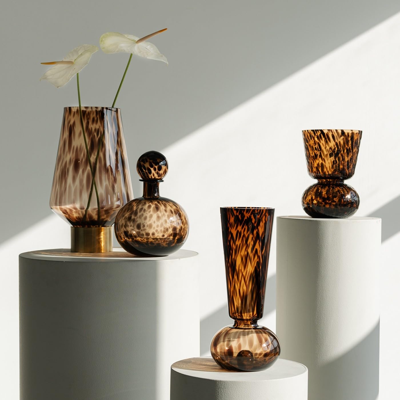 kare-design-vase-caramel-braun-41-cm-glas-handgearbeitet image 5