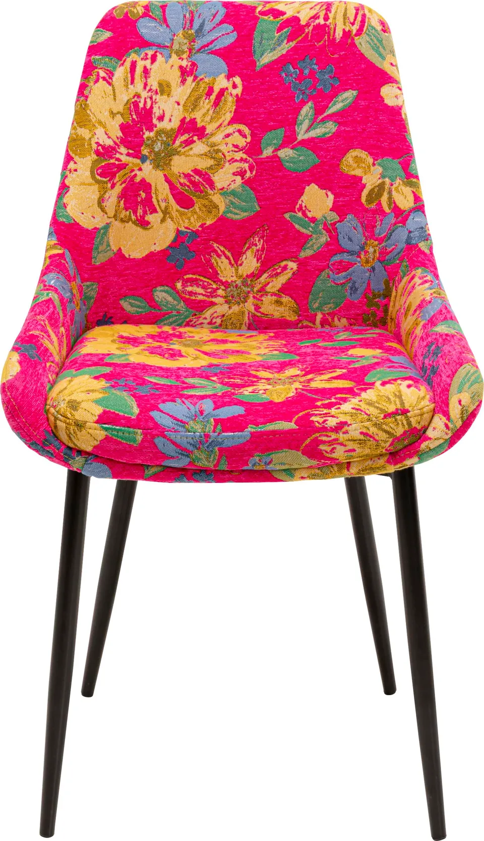 kare-design-stuhl-east-side-flower-fever-pink-polsterstuhl-blumenmotiv image 1