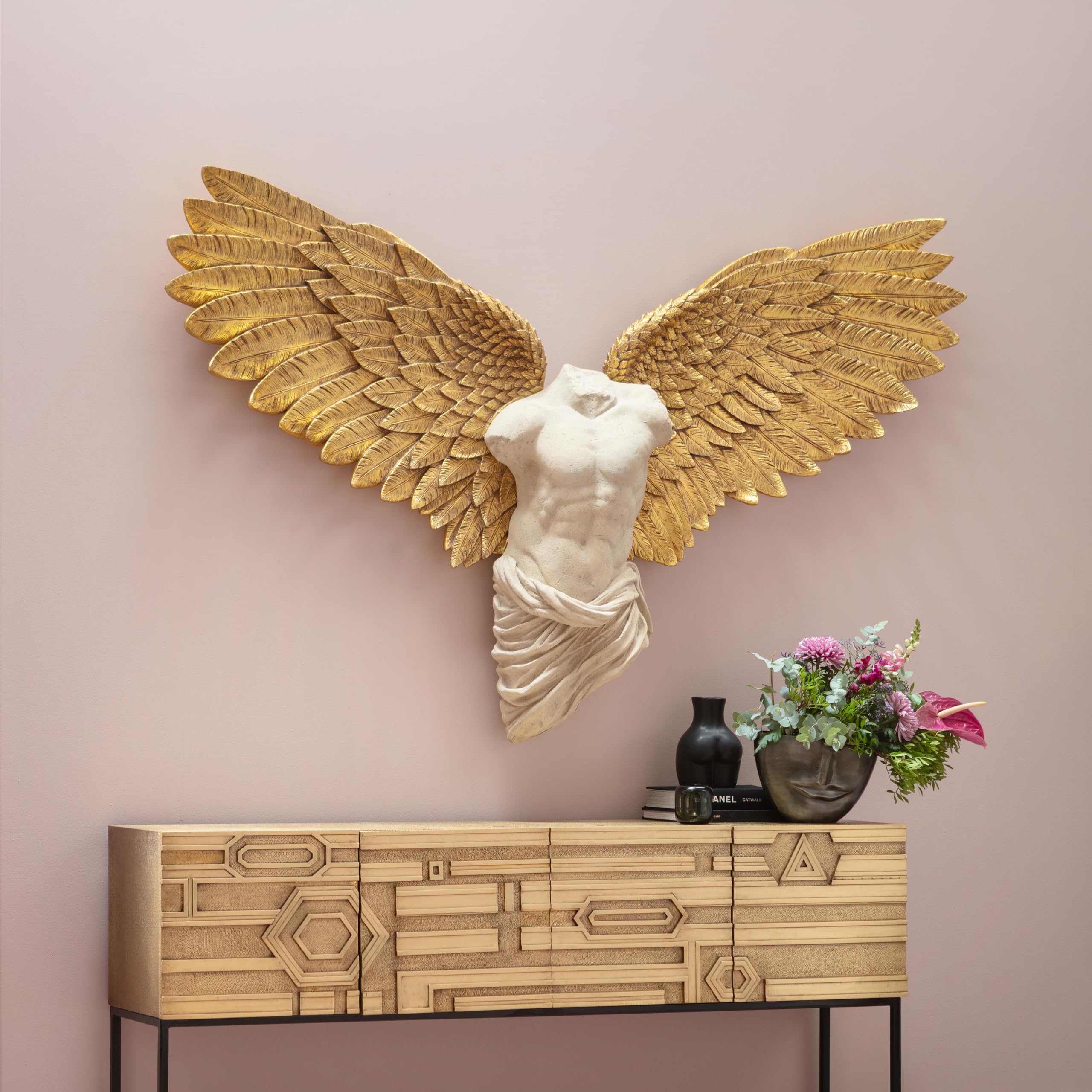 kare-design-wandschmuck-guardian-angel-male-gold-beige-136x208cm-xxl-engelsfl-ge image 3