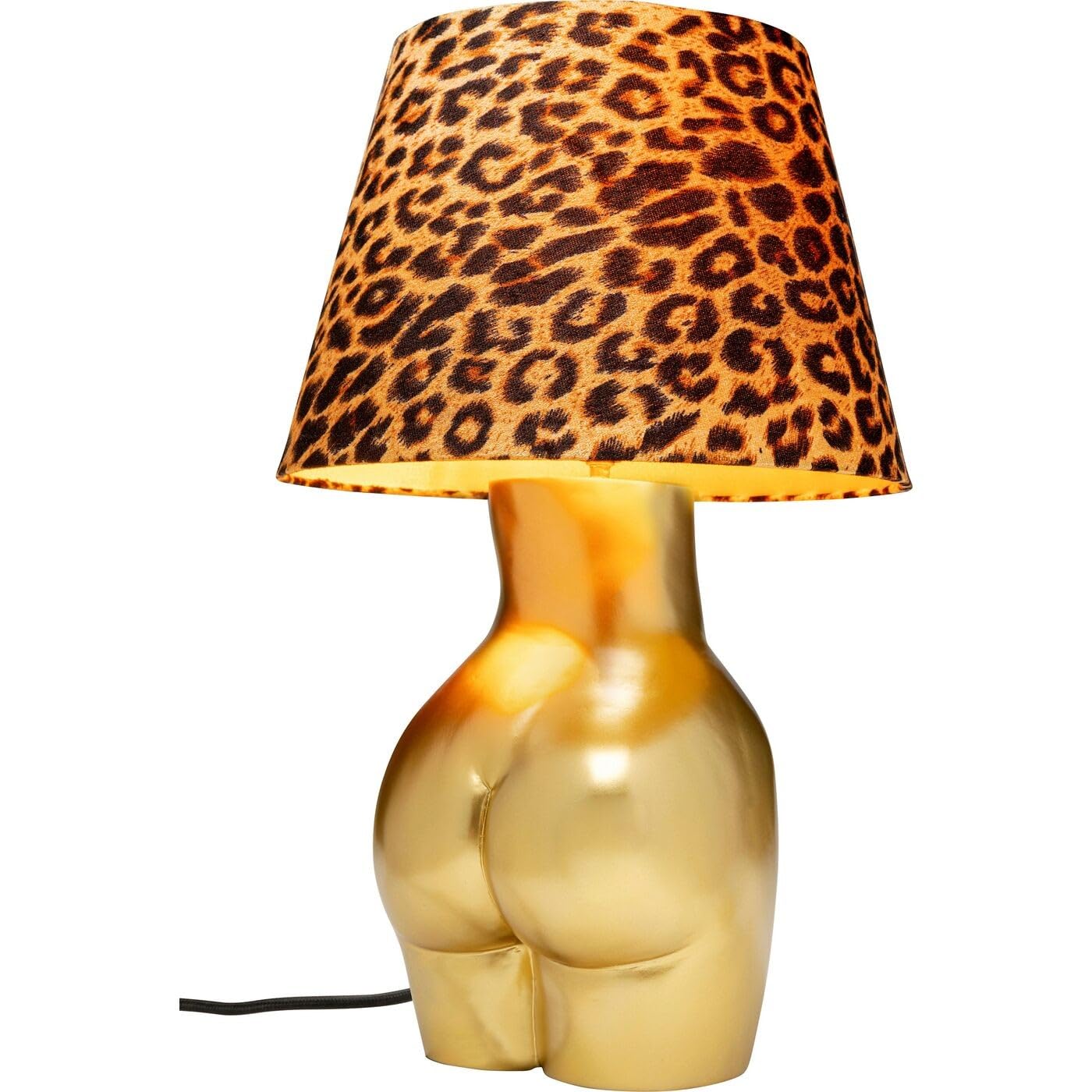 kare-design-tischlampe-donna-leo-gold-leoparden-schirm-48x30x30-cm image 4