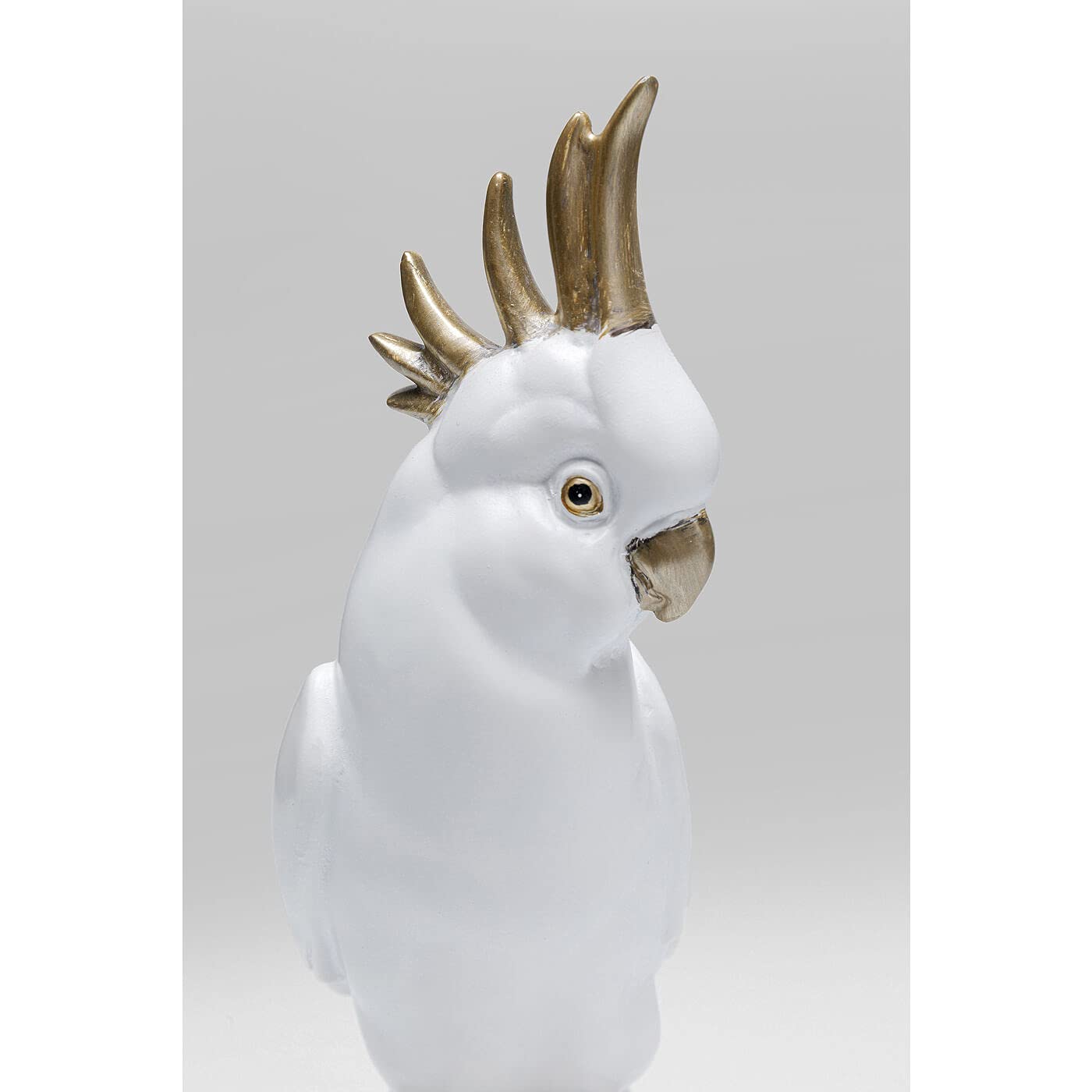 kare-design-deko-objekt-proud-parrot-papagei-37x22x15-cm-wei-gold image 4