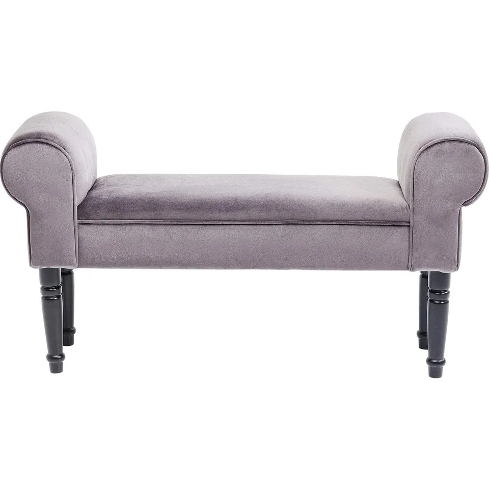 kare-design-wing-bank-grau-samtoptik-mit-schwarzen-f-en image 1