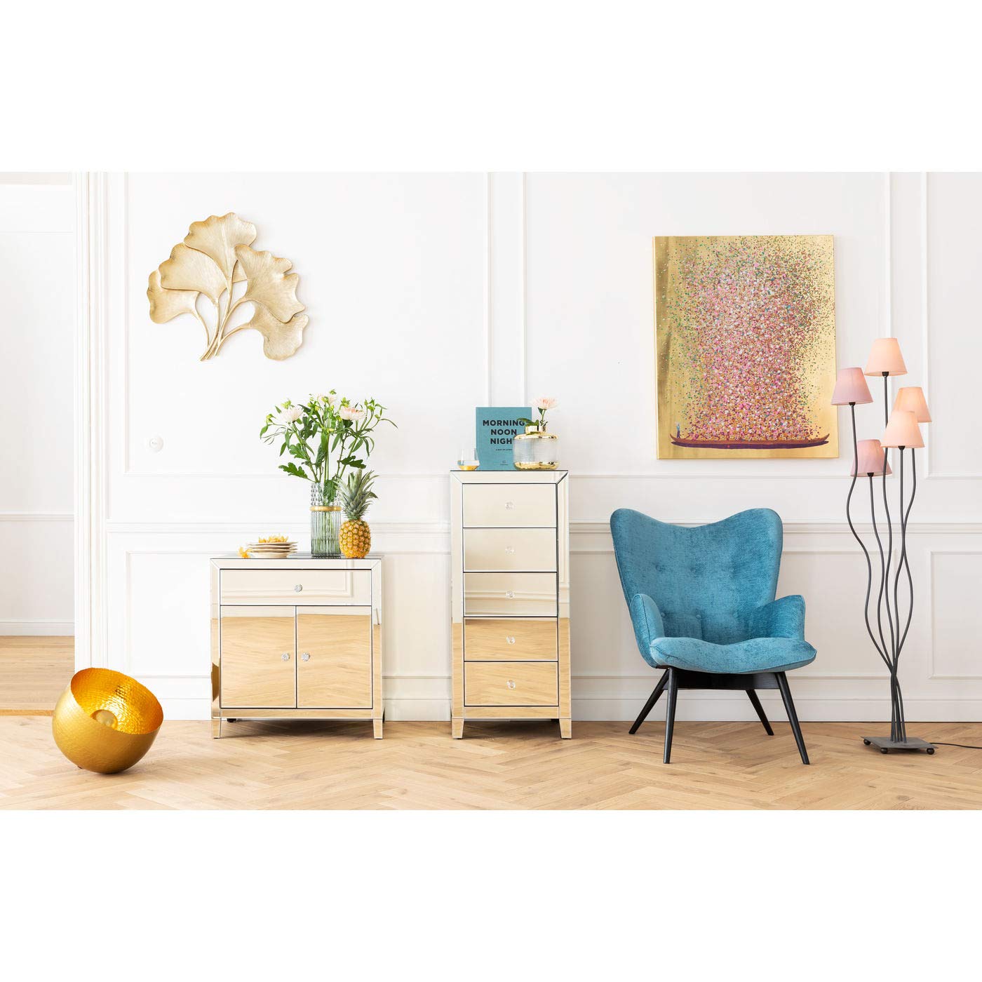kare-design-apollon-bodenleuchte-gold-35cm-durchmesser image 2