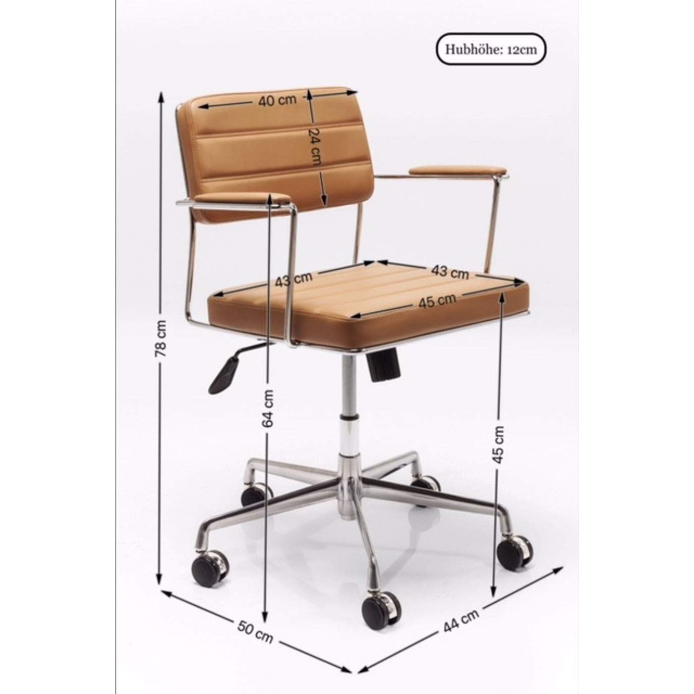kare-design-dottore-b-rodrehstuhl-grau-h-henverstellbar-78x44x50-cm image 3