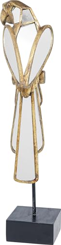 kare-design-deko-objekt-mirrored-parrot-xl-gold-53cm-papagei-tierfigur-mit-spieg image 8