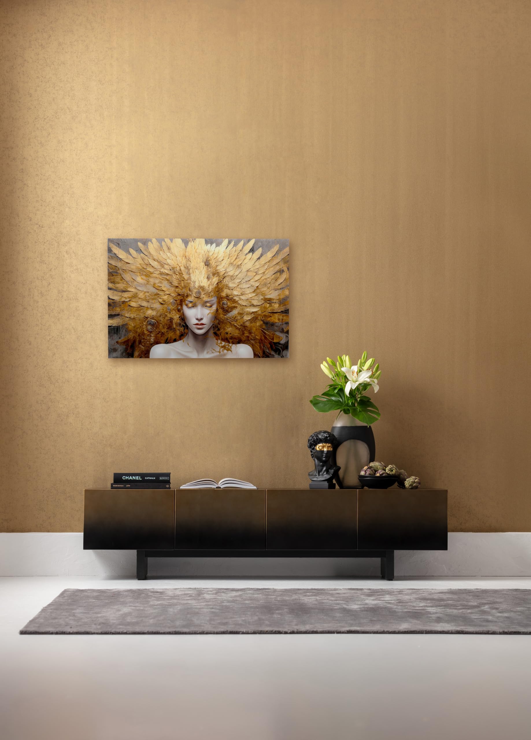 kare-design-glasbild-muse-celestial-mehrfarbig-120x80-cm-esg-glas image 2