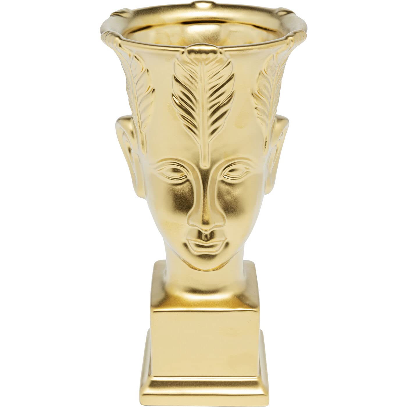 kare-design-rosto-deko-vase-gold-31-cm-tischvase-blumenvase image 1