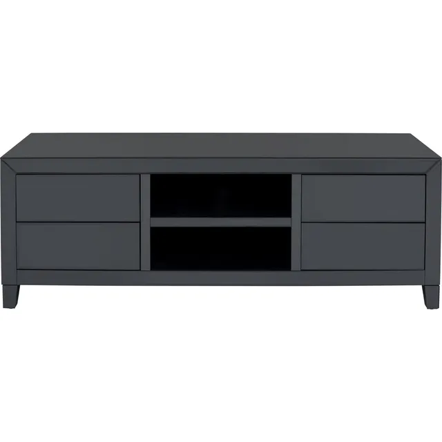 kare-design-luxury-push-lowboard-grau-140x50-cm-4-schubladen-verspiegelt image 1