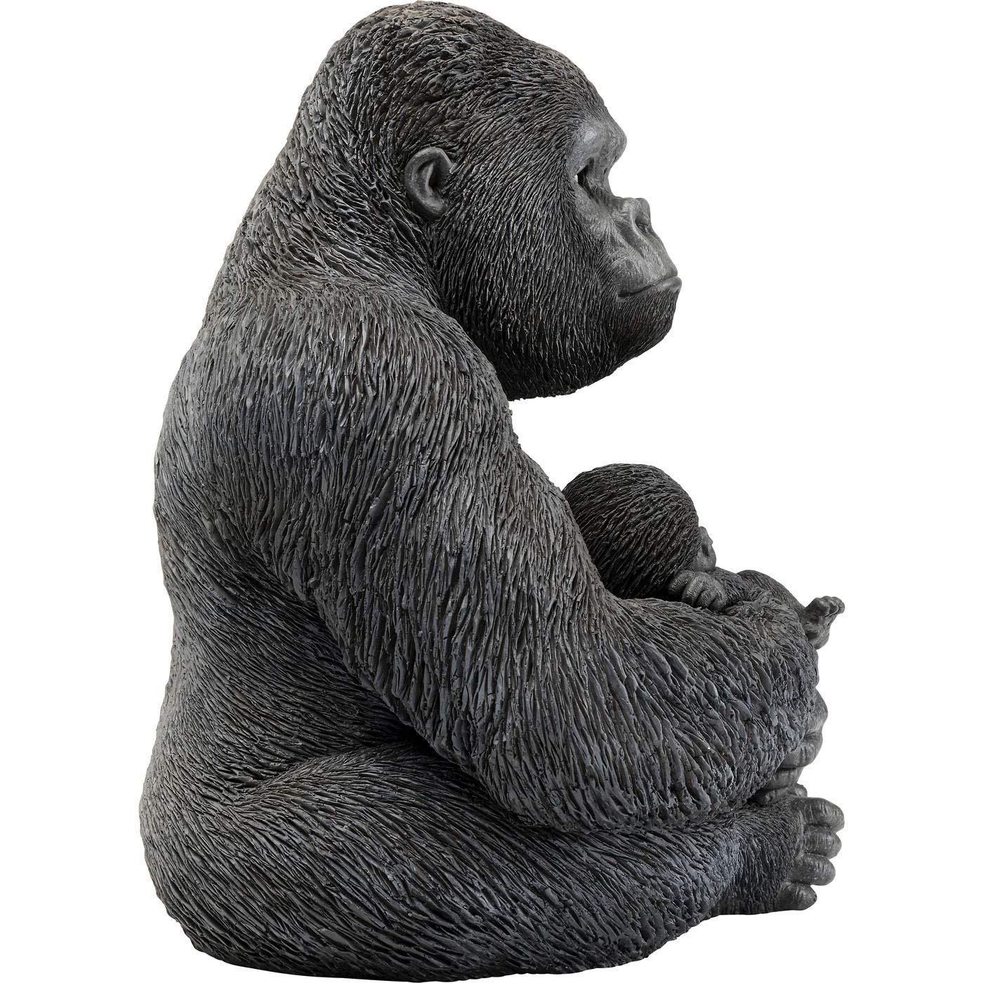 kare-design-deko-objekt-cuddle-gorilla-family-schwarz-40x33x31-cm image 5