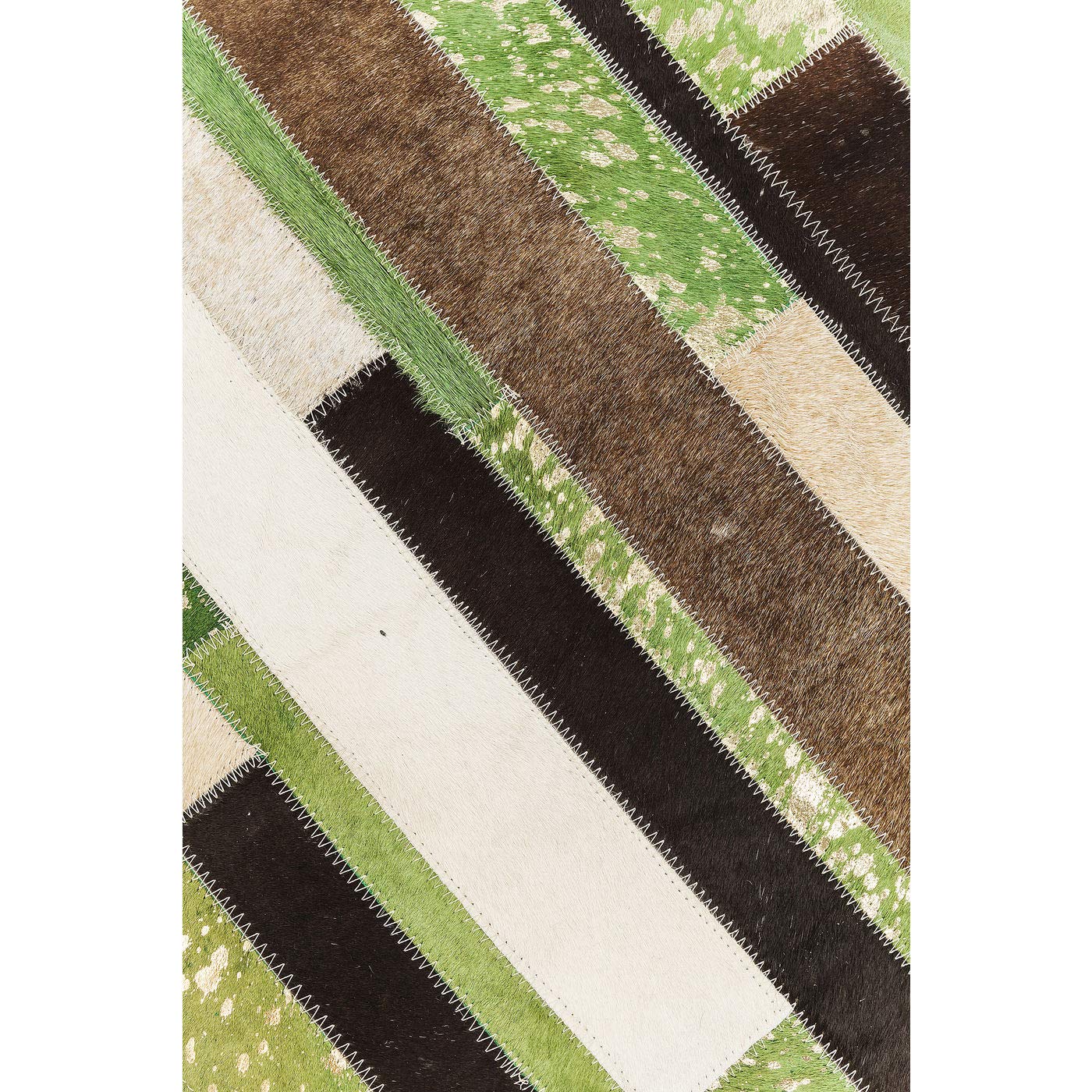 kare-design-teppich-brick-240-x-170-cm-kuhfell-l-ufer-patchwork-gr-n-braun image 3