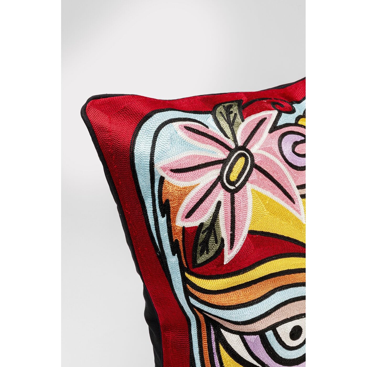 kare-design-art-line-face-kissen-mehrfarbig-50x50-cm-mit-reissverschluss-und-f-l image 5