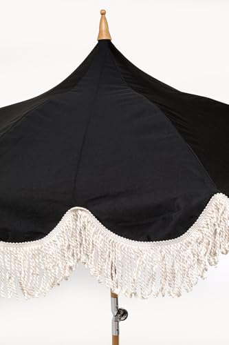 kare-design-sonnenschirm-temple-schwarz-strandschirm-d200-cm-mit-fransen image 7