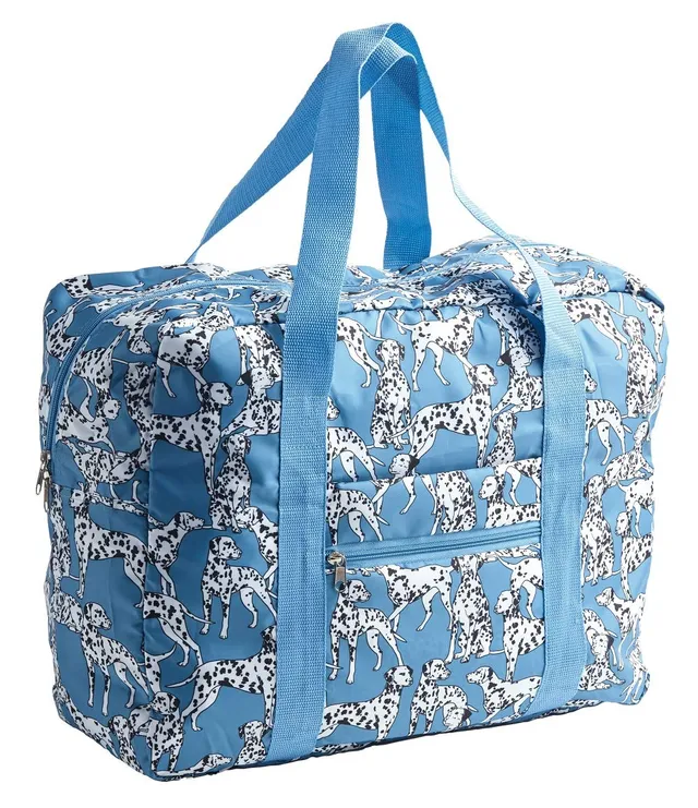 cedon-easy-travel-bag-black-and-white-dogs-weekender-47-x-20-x-37-cm image 1