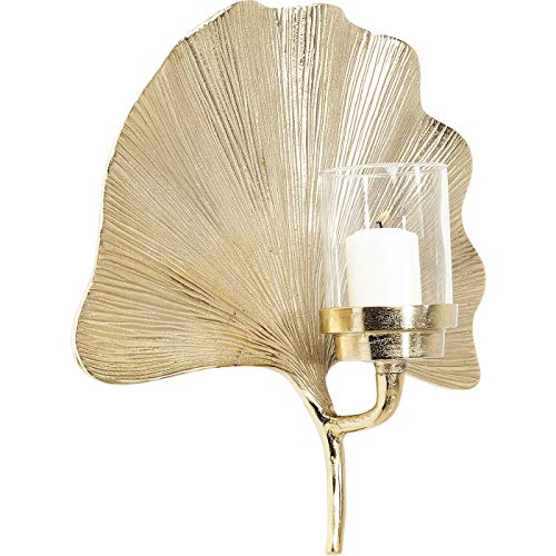 kare-design-wandkerzenhalter-ginkgo-blatt-gold-45-cm image 8
