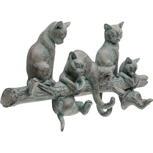 kare-design-cats-life-wandgarderobe-grau-mit-5-haken-42x18-cm-katzen-motiv image 8