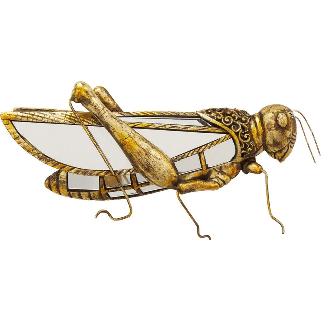 kare-design-grasshopper-mirror-wandschmuck-spiegel-gold-grash-pfer image 1