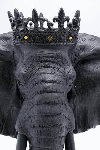 kare-design-deko-objekt-elephant-royal-schwarz-57cm-elefant-figur-f-r-wohnzimmer image 8