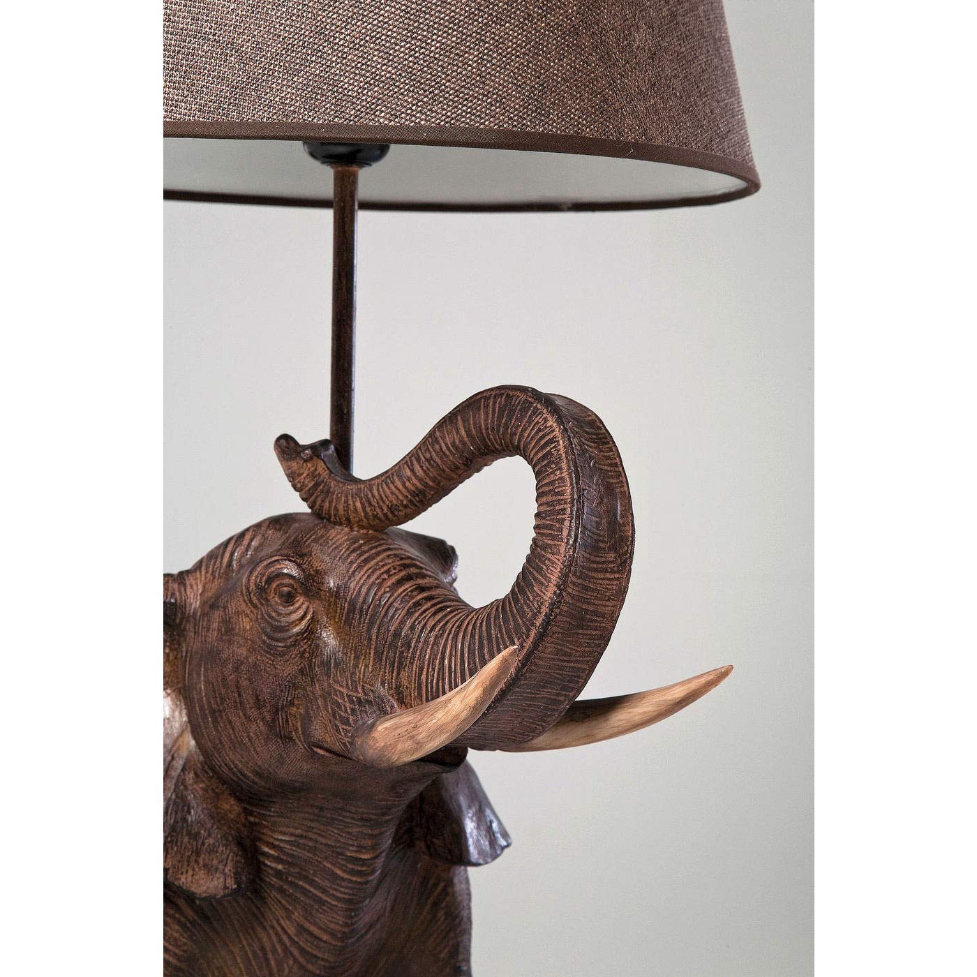 kare-design-animal-elephant-safari-tischlampe-braun-74x52x33-cm image 3