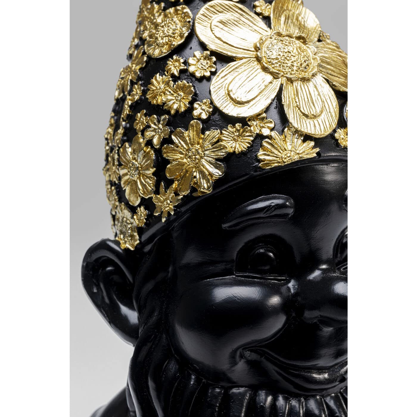 kare-design-deko-figur-zwerg-standing-schwarz-gold-30x12x9-cm image 2