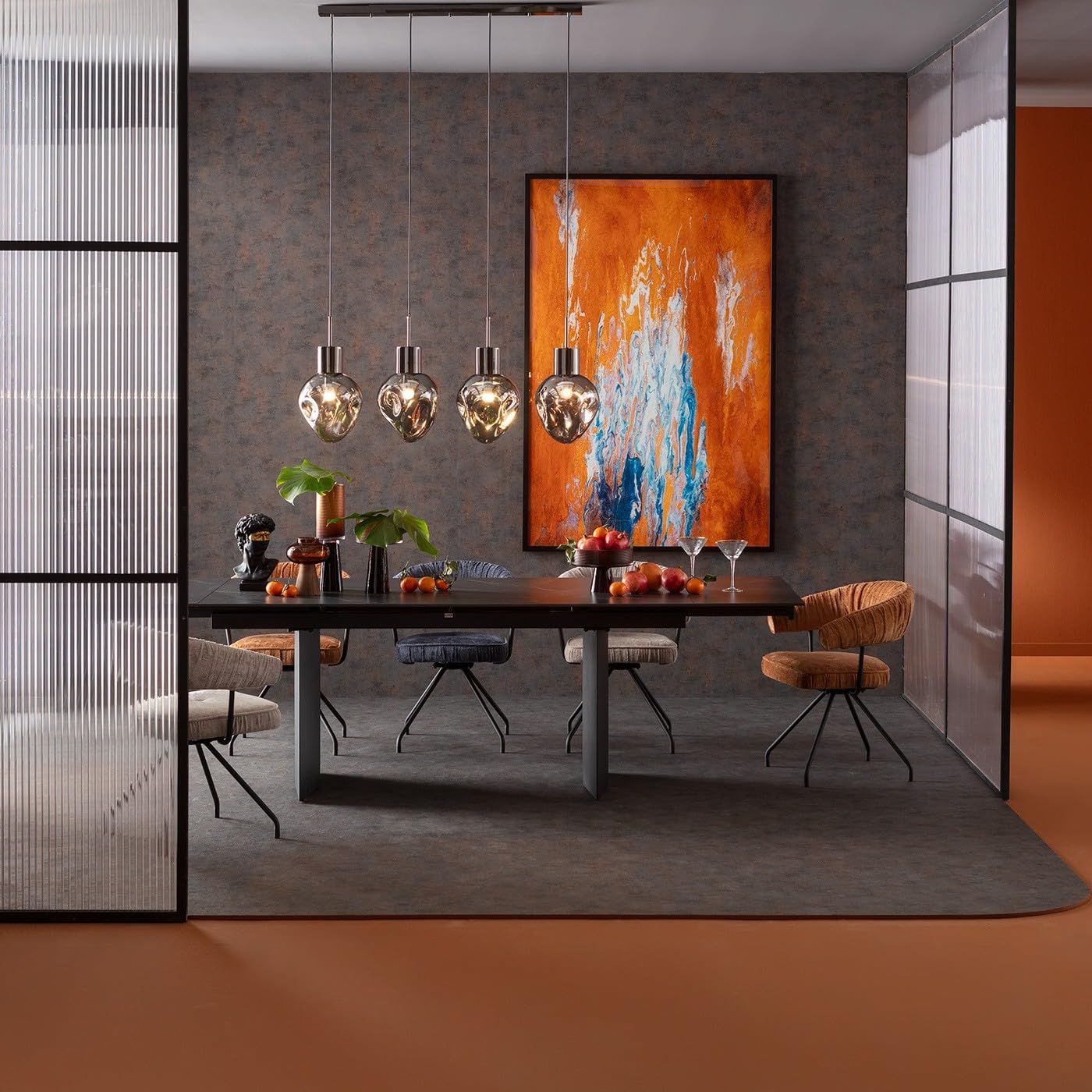 kare-design-artistas-wandbild-orange-leinwandbild-180x120-cm-mit-schwarzem-rahme image 5